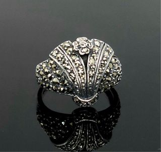 Anillo plata estilo Art Dèco