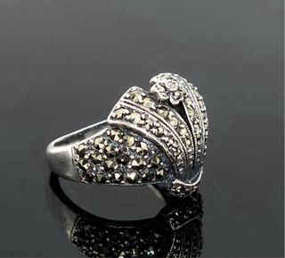 Anillo plata estilo Art Dèco