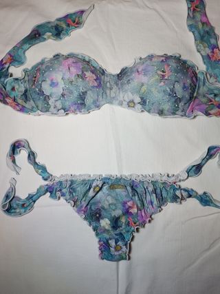 Bikini Calzedonia push up multicolor fiori