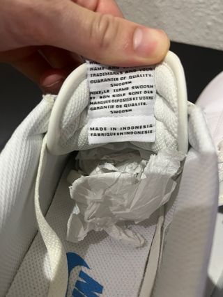 Zapatillas Nike Cortez blancas negras y azules