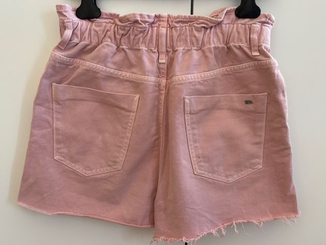 Pantalón corto vaquero Zara rosa S