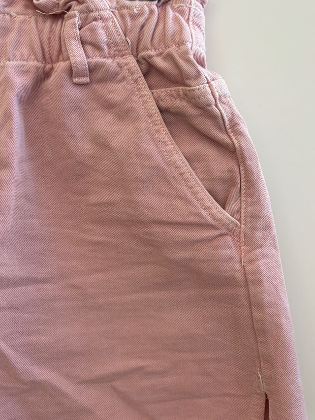 Pantalón corto vaquero Zara rosa S