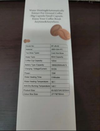 Cafetera Espresso Portátil NUEVA