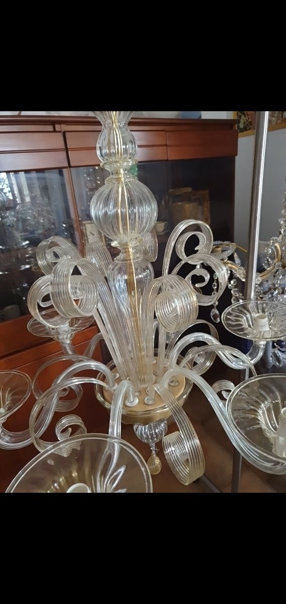 Lampadario Murano 6 luci