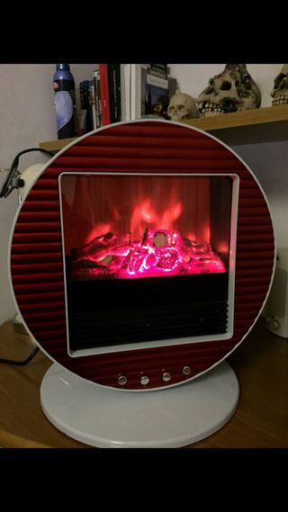 Stufa elettrica caminetto - rossa