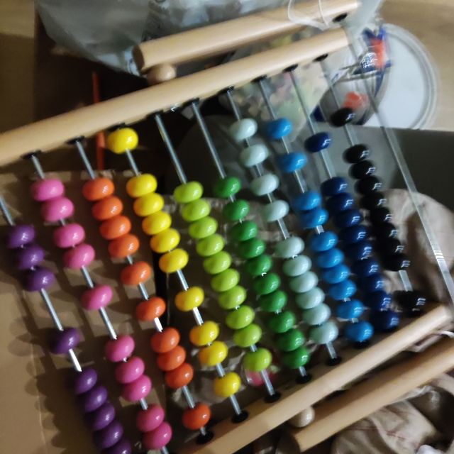 Ábaco infantil de madera