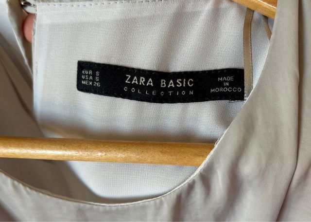 Vestido mono pantalón Zara gris perla Talla S