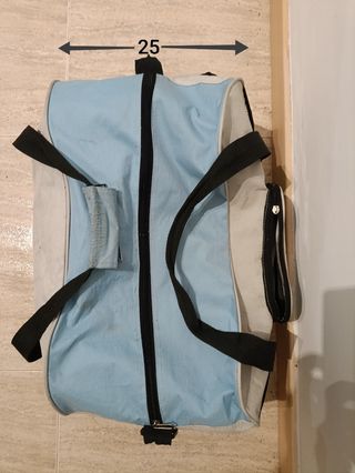 Bolsa deporte AXA beige-azul Medidas indicadas