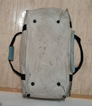 Bolsa deporte AXA beige-azul Medidas indicadas