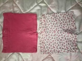2 Mallas niña rosa y flores