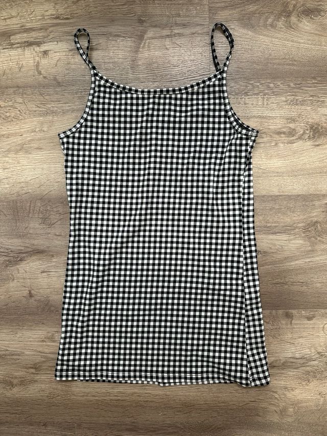 camiseta de cuadros talla S