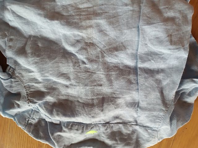 Camisa bebé niño, lino azul zara