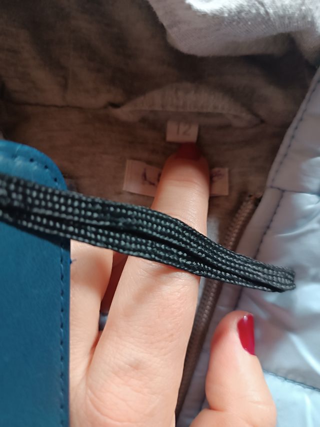 Chaqueta acolchada bebé celeste