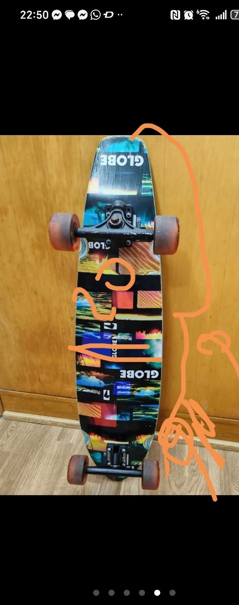 Patineta Globe Longboard buen estado
