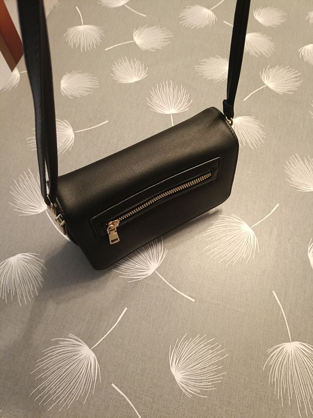 Bolso negro bandolera mujer