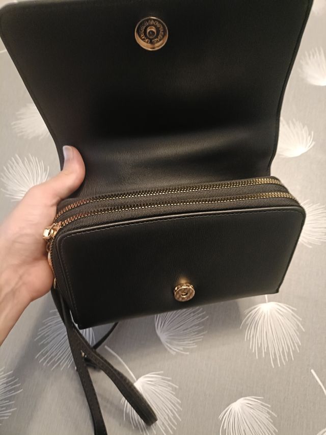 Bolso negro bandolera mujer