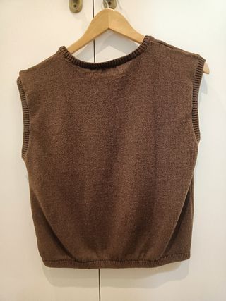 Conjunto Zara marrón - Top y falda
