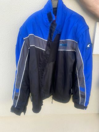 Chaqueta moto BMW azul-negra