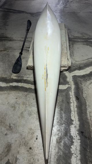 Kayak individual morado con remo