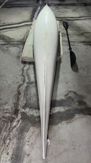 Kayak individual morado con remo