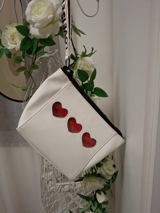 Borsa Carpisa a mano bianca e rossa