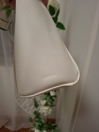 Borsa Carpisa a mano bianca e rossa