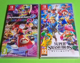 Nintendo Switch: Mario Kart 8 Deluxe + Super Smash