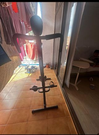 Bicicleta estática plegable