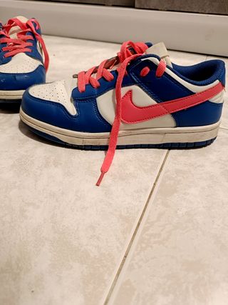 Zapatillas Nike Dunk Low Azul-Blanco