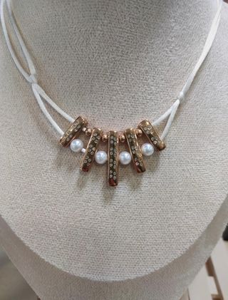 Collar Viceroy - dorado y plateado