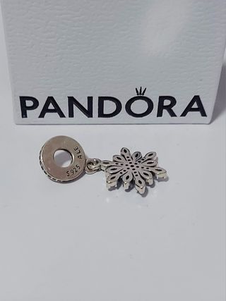 Charm Pandora copo nieve azul