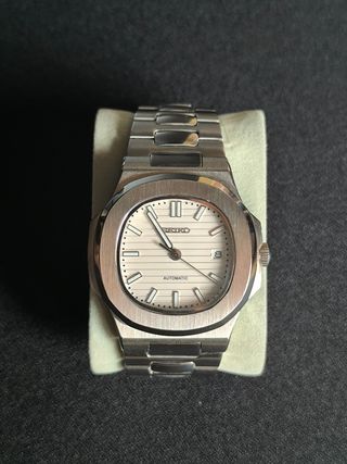 Reloj Seiko Nautilus - Blanco y Plata