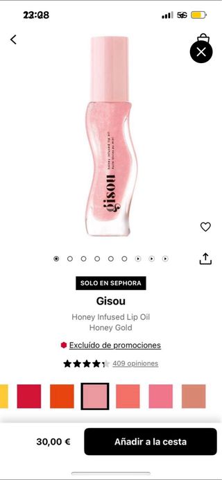 Brillo de labios gisou rosa 