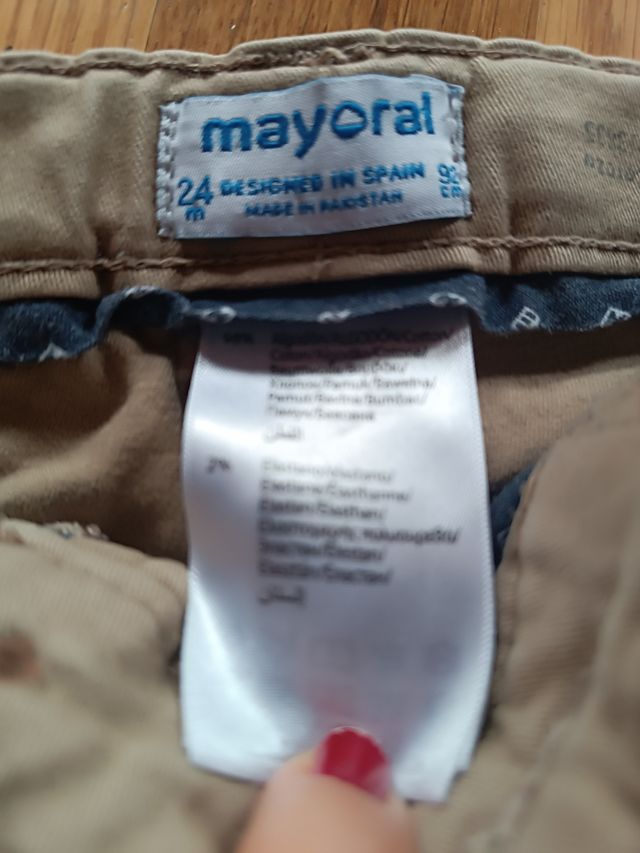 Pantalones bebé beige mayoral