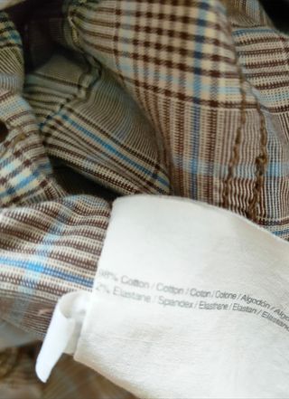 Falda cuadros beige-marrón