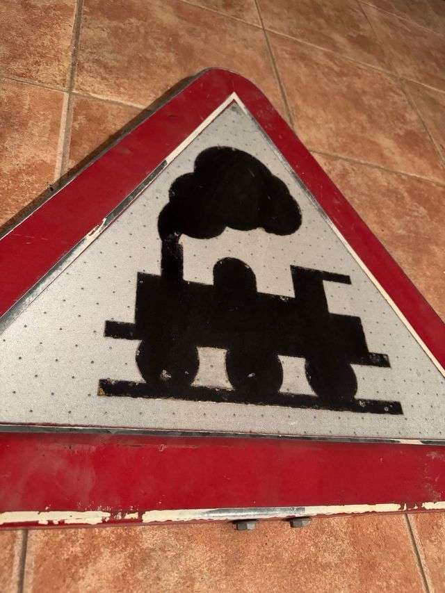 Señal Ferrocarril Vintage años 60