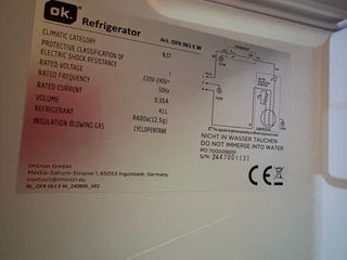 Mini nevera OK. - Enfriador pequeño