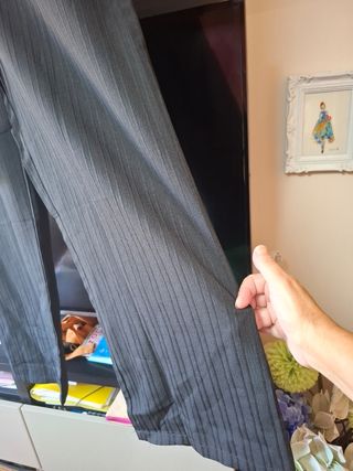 Pantalón negro ancho otoño