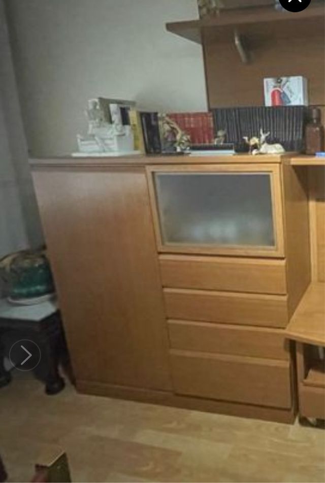 Mueble madera 4 cajones y puertas