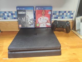 PS4 Slim 500GB + 2 juegos +Mando