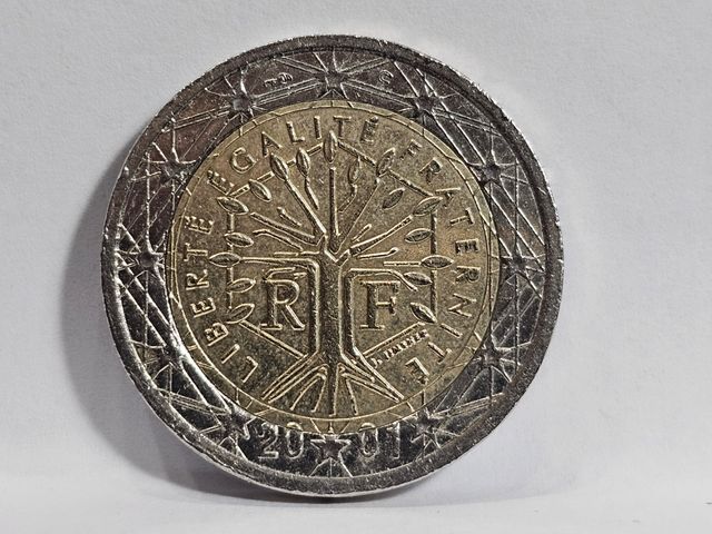 Moneda 2€ Francia 2001 - Error