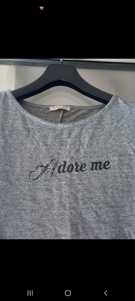 Maglia manica 3/4 Nice&Chic Grigia