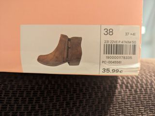 Botines Marrón ante