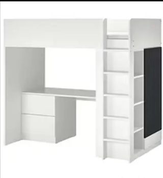 Letto soppalco IKEA SMÅSTAD bianco