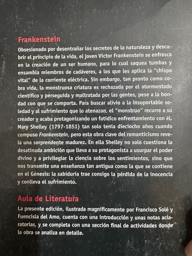 Frankenstein - Mary Shelley