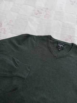 Pullover Uomo Verde tg M Cotone 100%