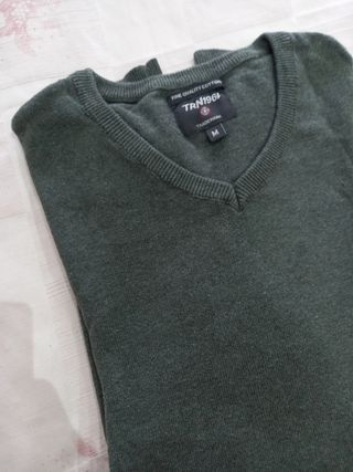 Pullover Uomo Verde tg M Cotone 100%
