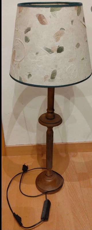 Lampara madera estilo vintage