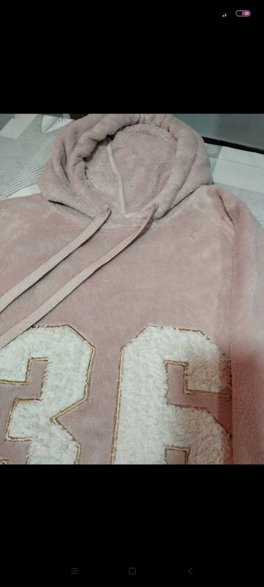 Sudadera rosa mujer 