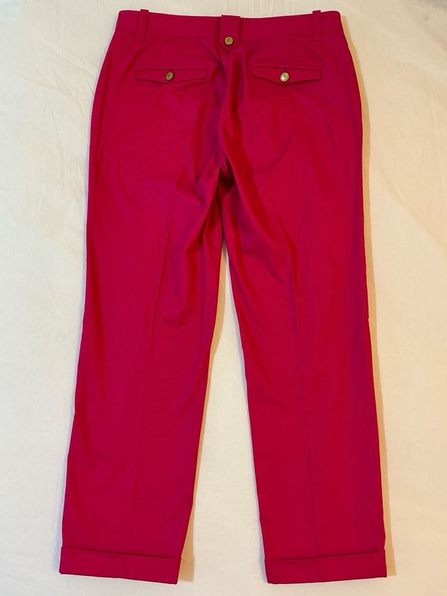 PANTALÓN PANA FUCSIA MUJER 
